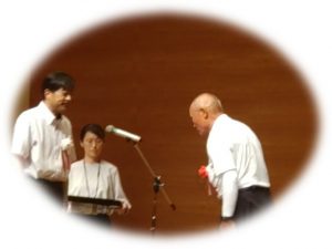 ボランティア大西さん表彰の様子