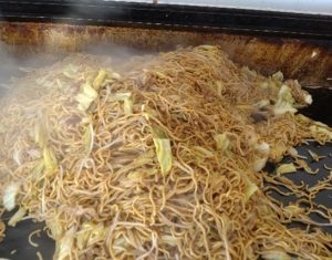 いきいき安心子ども食堂で提供した焼きそば