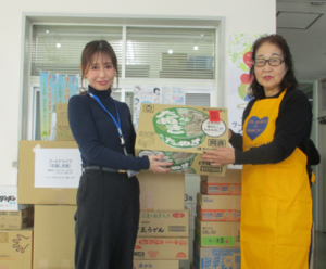 NTT徳島支店様からのご支援の様子