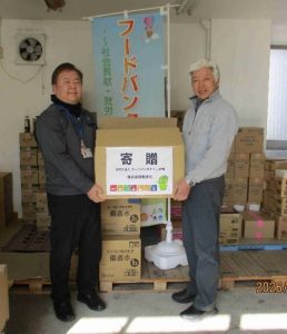 亀井組様からの寄贈の様子